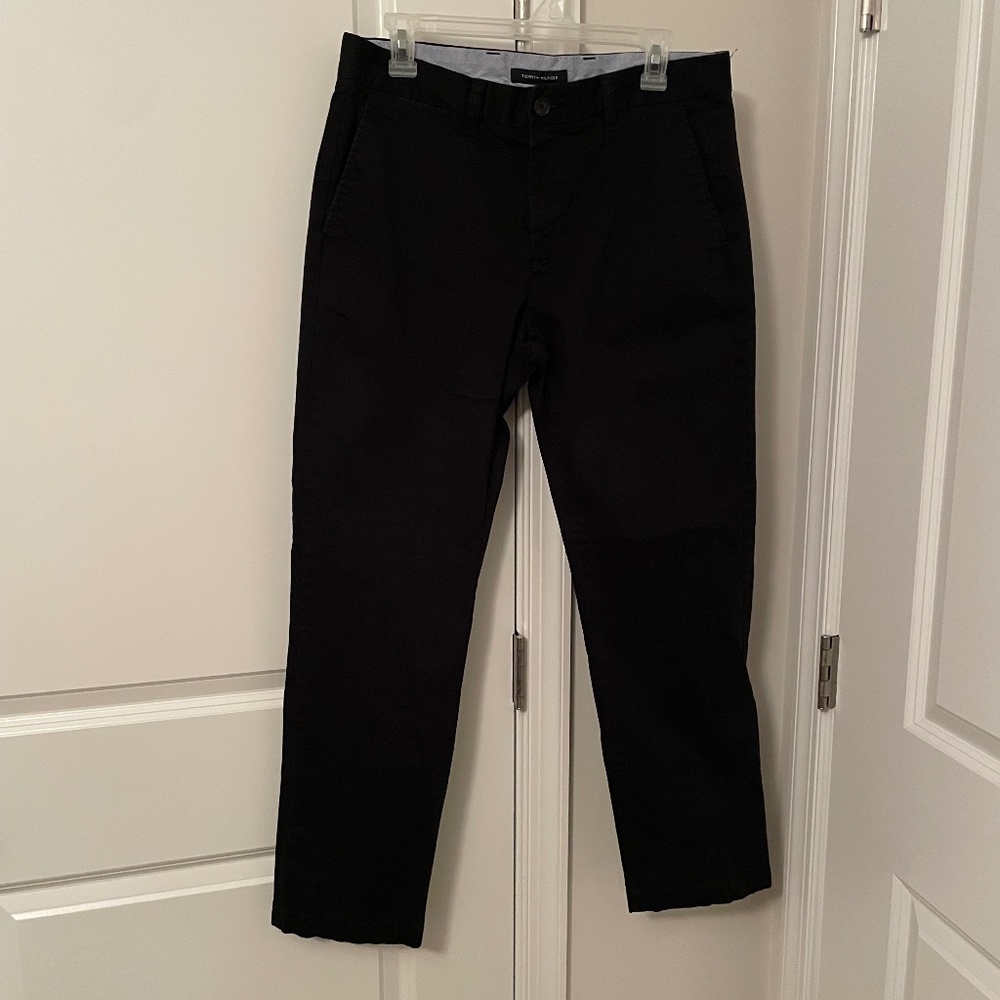 Men's Black Slacks, Tommy Hilfiger, 32/30